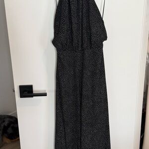 Express Black and White Speckled Jumpsuit